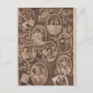 KAISER WILHELM II with his family #024D Postcard