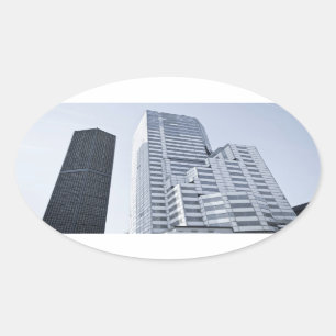 Kaiser Wilhelm Memorial Church in Berlin Oval Sticker