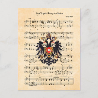 Kaiserhymne, Austrian Emperor's Hymn Postcard