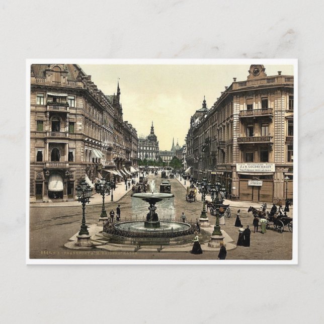 Kaiserstrasse, Frankfort on Main (i.e. Frankfurt a Postcard (Front)