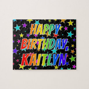 "KAITLYN" First Name, Fun "HAPPY BIRTHDAY" Jigsaw Puzzle