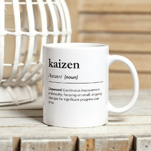 Kaizen Definition Japanese Words Minimalist Coffee Mug