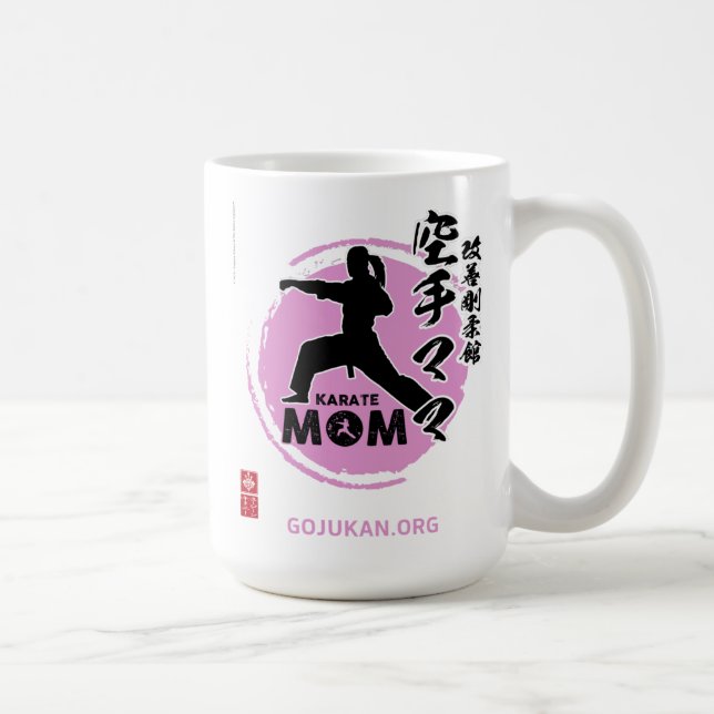 Kaizen Gojukan Karate Mum Coffee Mug (Pink)  (Right)