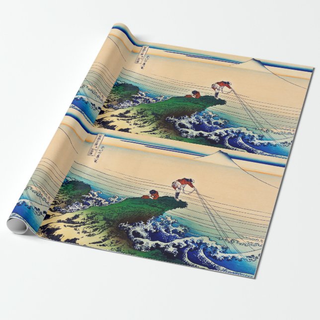 Kajikazawa in Kai Province by Katsushika Hokusai Wrapping Paper (Unrolled)