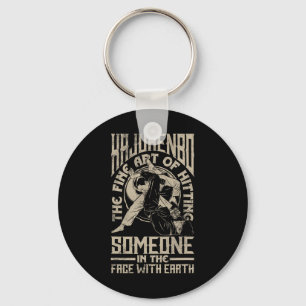 Kajukenbo Hitting Someone Funny Karate Judo Fusion Key Ring