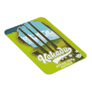 Kakadu national park Australia map Magnet