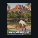 Kakadu National Park Australia Postcard<br><div class="desc">The Kakadu National Park, a vast expanse of wilderness in the Northern Territory of Australia, is a treasure trove of natural wonders. This UNESCO World Heritage Site encompasses a diverse range of landscapes, from rugged sandstone escarpments and lush billabongs to sweeping savannas and tidal wetlands. Kakadu is a haven for...</div>