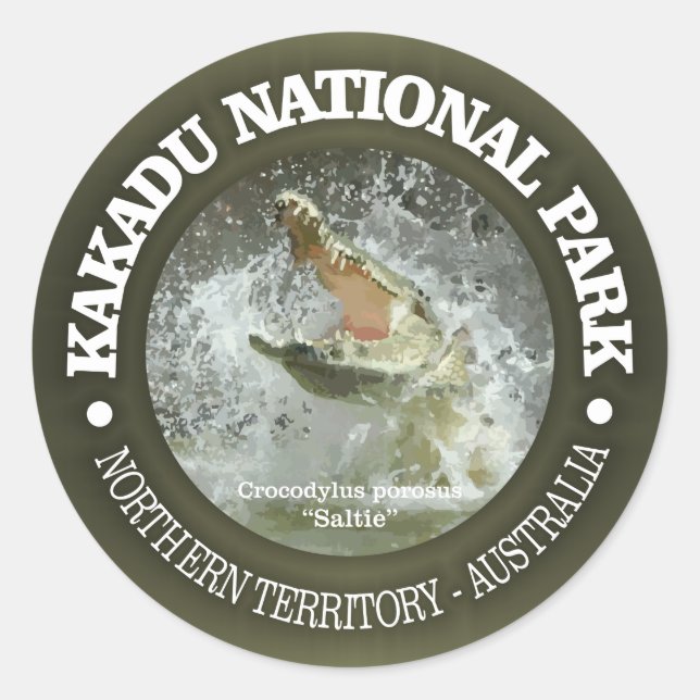 Kakadu National Park Classic Round Sticker (Front)