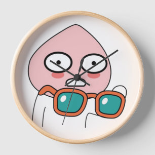 Kakao Emoticons - Charming Apeach Edition Clock