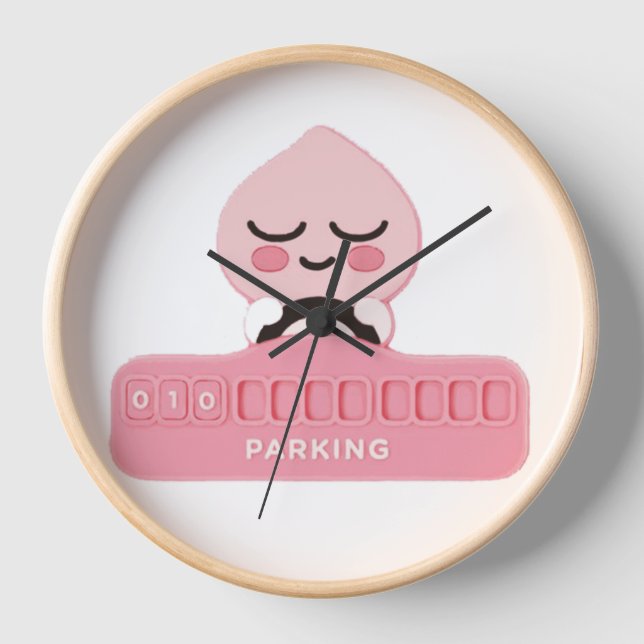 KaKao Friends - Driving Apeach Clock (Front)