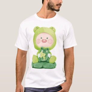KaKao Friends - Green Vacation Frog Apeach T-Shirt