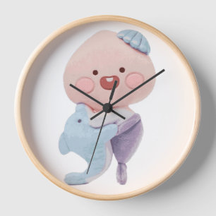 KaKao Friends - Mermaid Apeach Clock