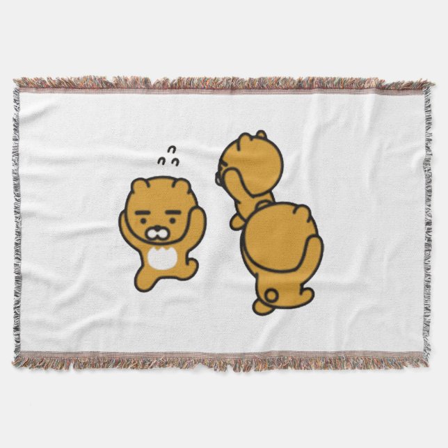 Kakaotalk Friends (Zzz) Throw Blanket (Front)