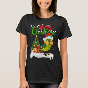 Kakapo Bird Xmas Decorations Santa Kakapo Christ T-Shirt