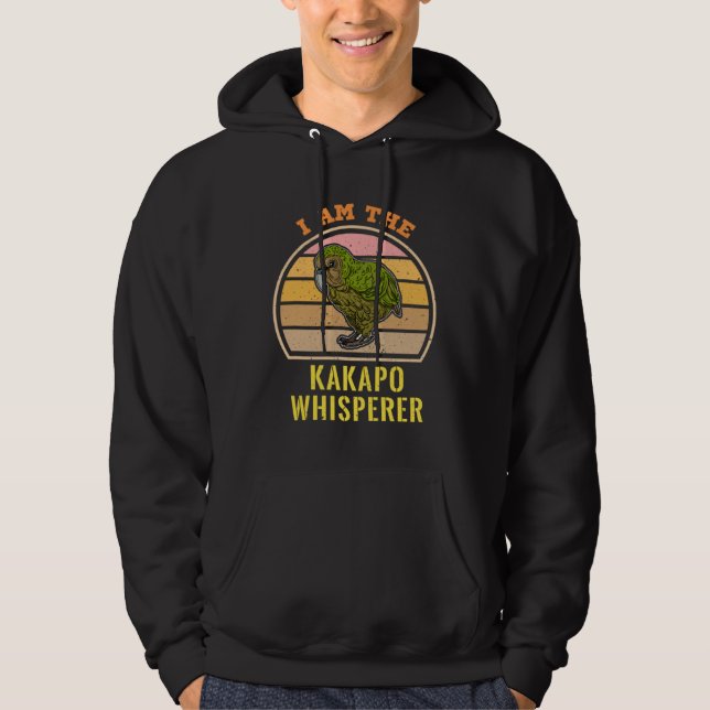 Kakapo birds biologist birdwatchig ornithologist hoodie (Front)