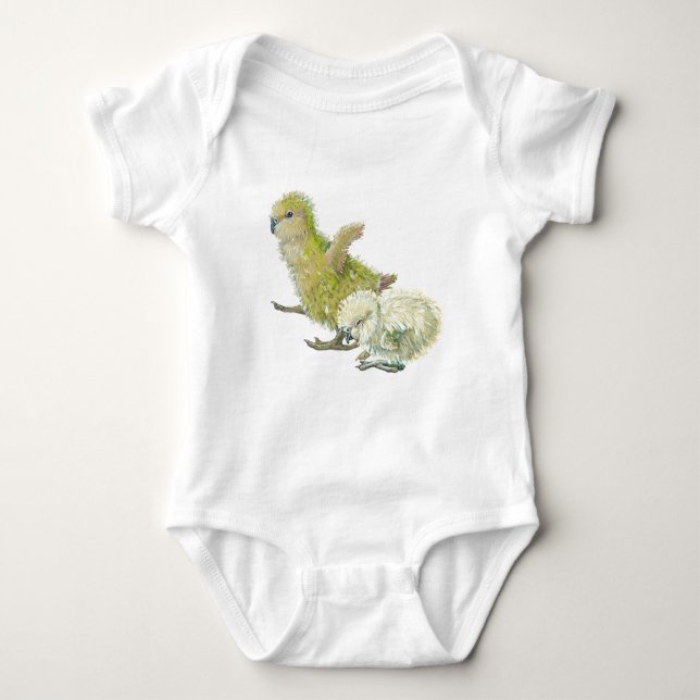 Kakapo Chicks Baby Bodysuit (Front)