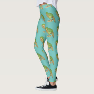 Kakapo illustration leggings