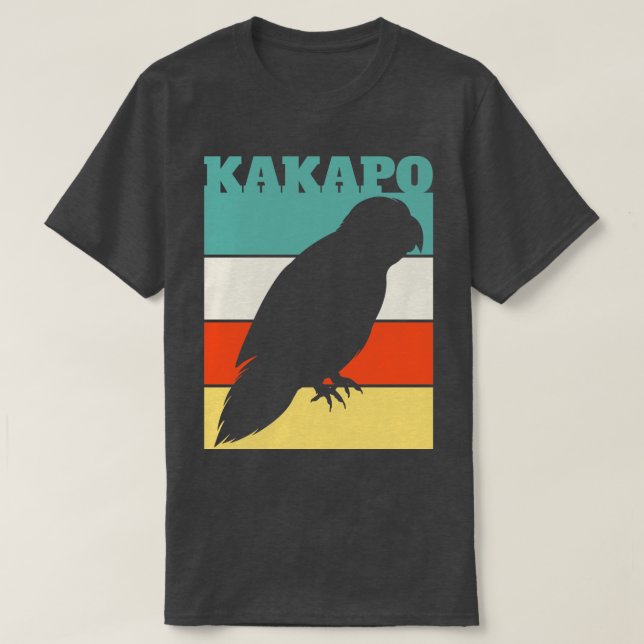 Kakapo Retro T-Shirt (Design Front)