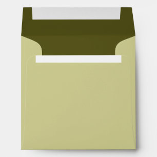 Kaki Sage Background Colour Customise This! Envelopes
