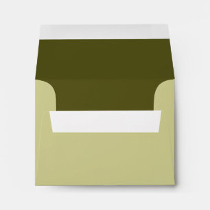 Kaki Sage Background Colour Customise This! Envelopes