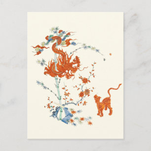 Kakiemon Dragon Tiger 1775 Postcard