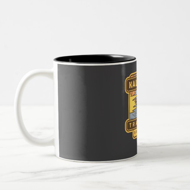 Kal-Haven Trail Run � 33.5miles runner souvenir  Two-Tone Coffee Mug (Left)