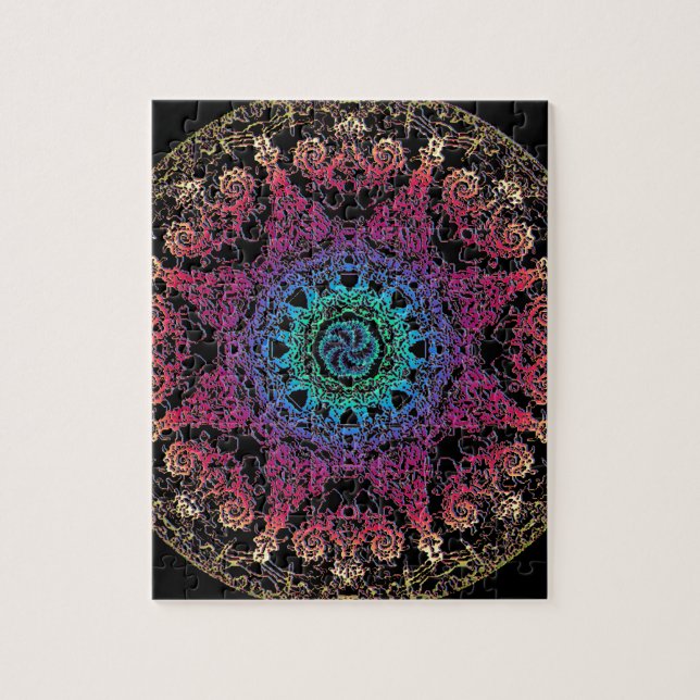 Kala Chakra Mandala Jigsaw Puzzle (Vertical)