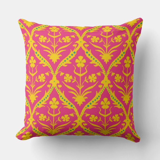 Kala trellis ikat cushion (Front)