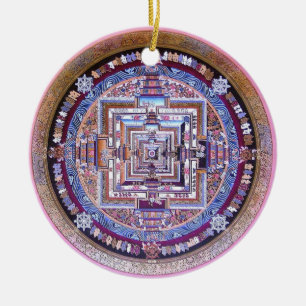 Kalachakra Mandala Ceramic Tree Decoration