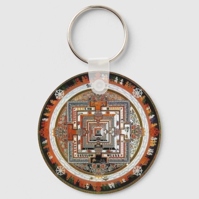Kalachakra Sand Mandala Key Ring (Front)