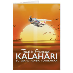 Kalahari Desert Adventure travel poster