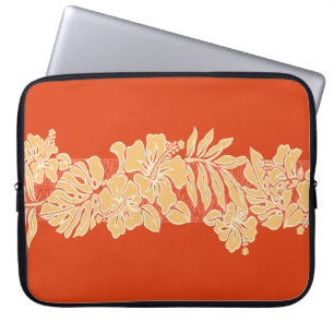 Kalaheo Hawaiian Hibiscus Tapa Laptop Wetsuit Bag