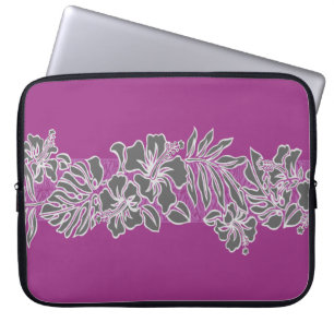 Kalaheo Hawaiian Hibiscus Tapa Laptop Wetsuit Bag
