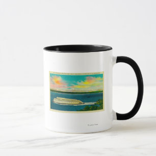 Kalakala Ferry, Puget Sound, Olympic Mountains Mug