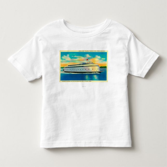 Kalakala Ferry, World's First Streamlined Toddler T-Shirt (Front)