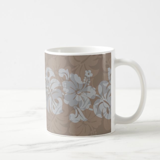 Kalakaua Hawaiian Hibiscus Border KL302 Coffee Mug (Right)