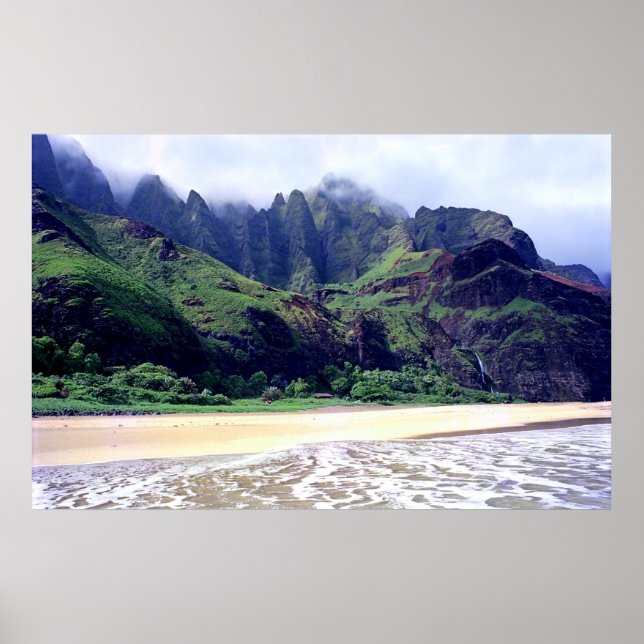 Kalalau Beach  Print (Front)