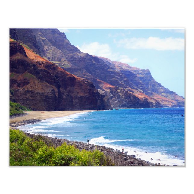 Kalalau Fishermen Photo Print (Front)