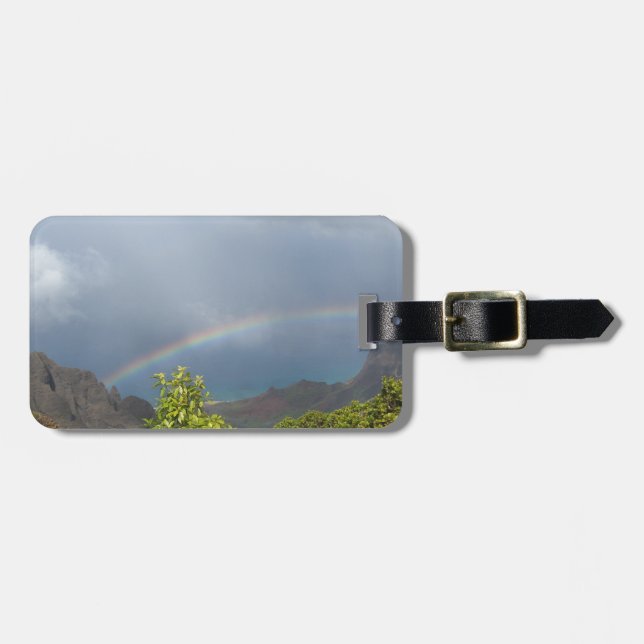 Kalalau Rainbow Luggage Tag (Front Horizontal)