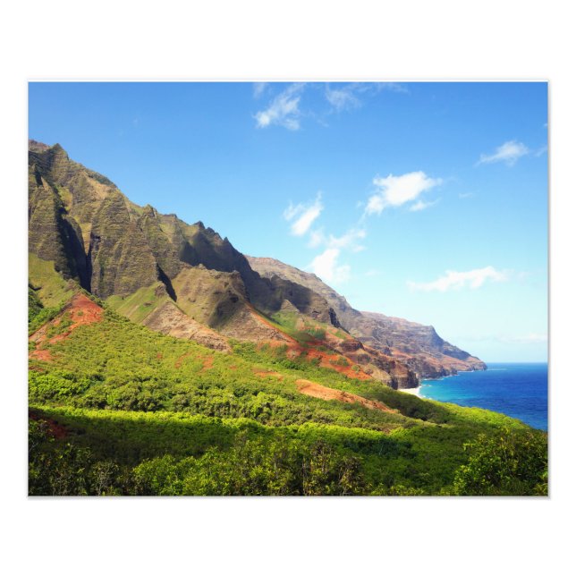 Kalalau Valley Kauai Hawaii Photo Print (Front)