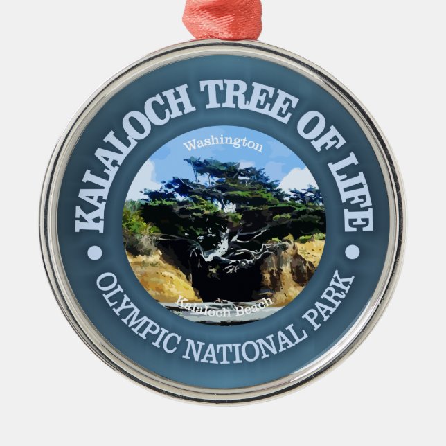 Kalaloch Tree of Life Metal Ornament (Front)