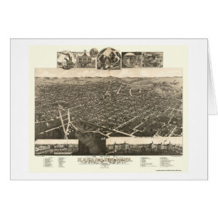 Kalamazoo, MI Panoramic Map - 1883