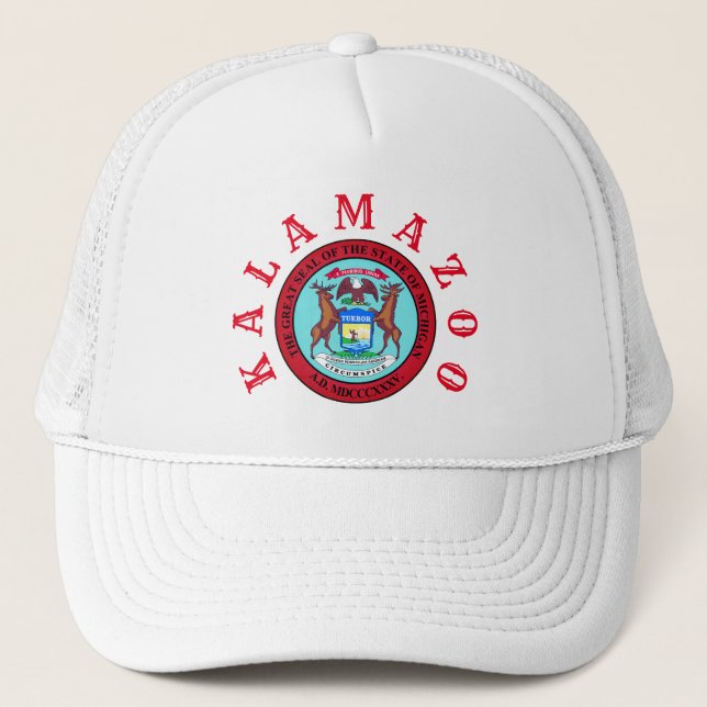 Kalamazoo, Michigan Trucker Hat (Front)