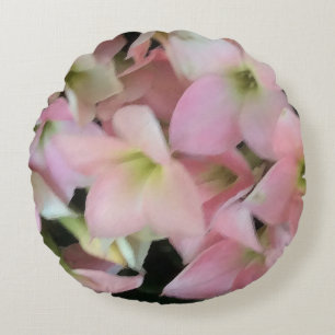 Kalanchoe Flowers Round Cushion