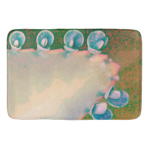 Kalanchoe Plant Abstract Bath Mat