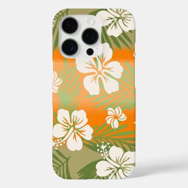Kalani Tie Dye Blend Tropical Hibiscus - Orange Ca Case-Mate iPhone Case (Back)
