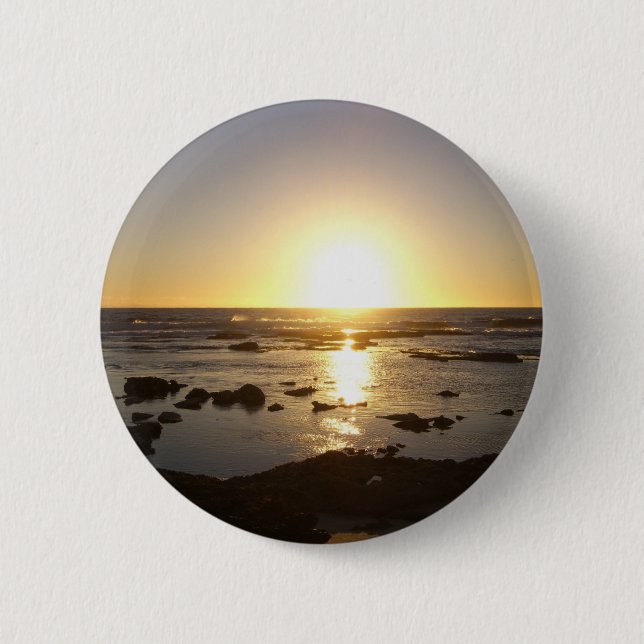 Kalbarri Beach Sunset  6 Cm Round Badge (Front)