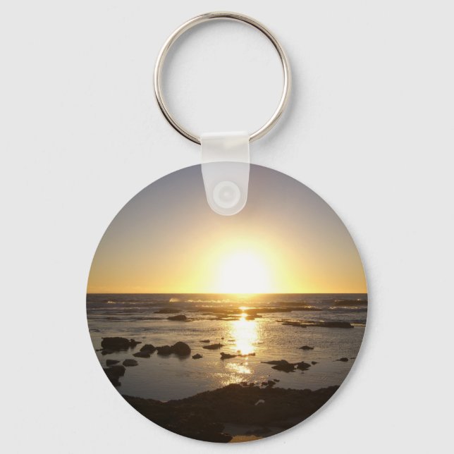 Kalbarri Beach Sunset Key Ring (Front)