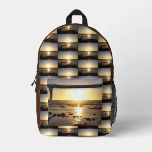 Kalbarri Beach Sunset Printed Backpack