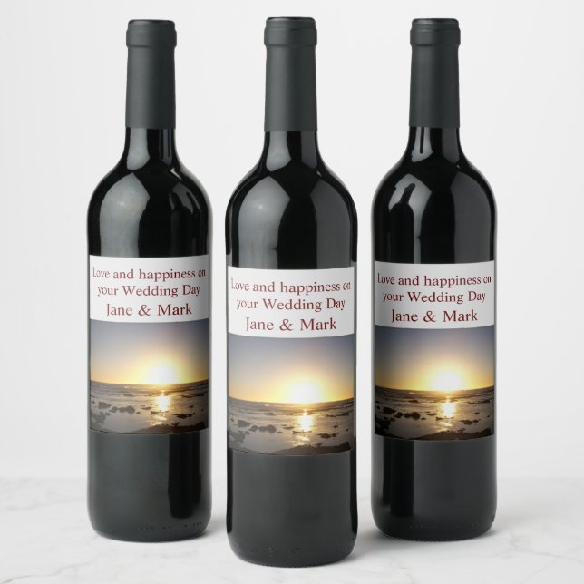 Kalbarri Sunset Wine Label (Bottles)